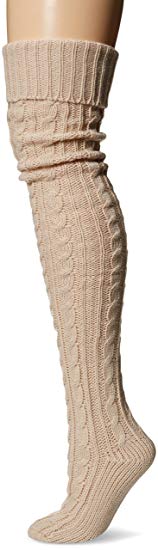 Muk Luks Women's 28'' Knee High Cable Socks