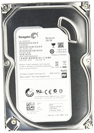 Seagate ST250DM000 3.5 inch 250GB Hard Drive (Serial-ATA, 6Gb/s, 16Mb, 7200RPM)