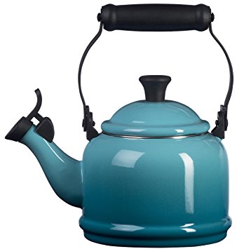 Le Creuset Enamel-on-Steel Demi 1-1/4-Quart Teakettle, Caribbean