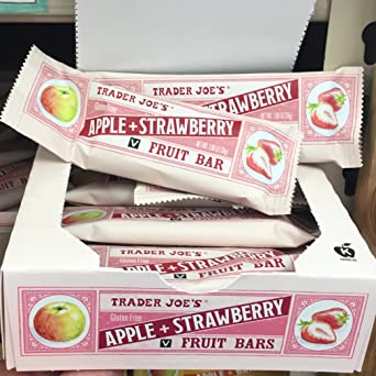 Trader Joe's Apple   Strawberry Fruit Bar, 12 Pack