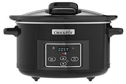 Crock-Pot Lift & Serve Digital Slow Cooker with Hinged Lid and Programmable Countdown Timer, 4.7 Litre, CSC052
