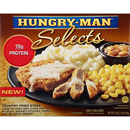 Hungry-Man Selects, Country Fried Steak, 16 oz (frozen)