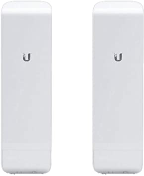 Ubiquiti NSM5 Bundle of 2 NanoStation M5 5GHz Outdoor airMAX CPE 150 Mbps 15 km