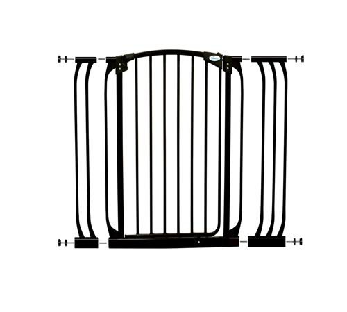 Dreambaby Chelsea Extra Tall Auto Close Security Gate in Black with Extensions