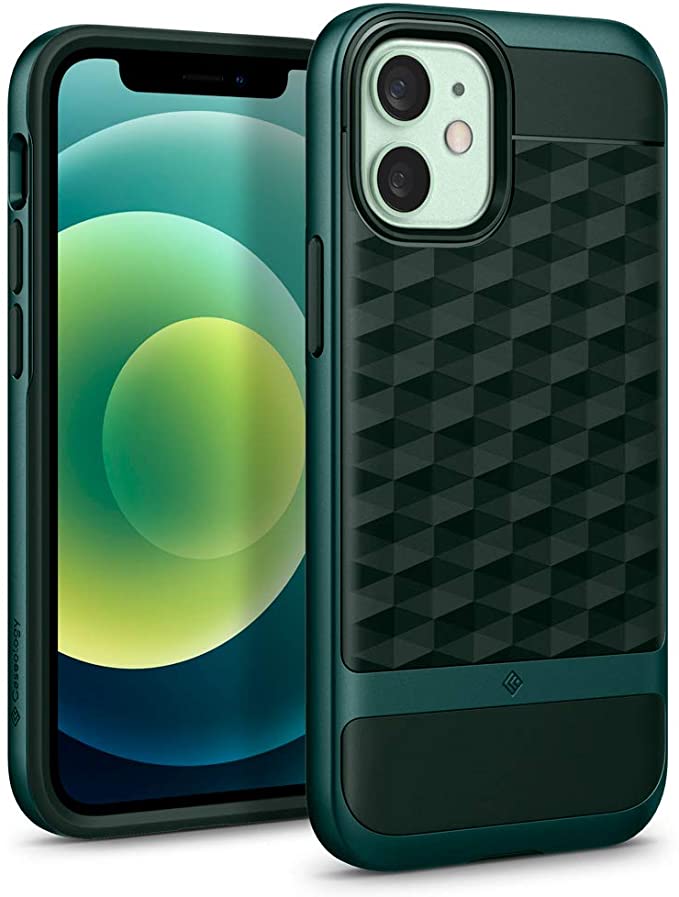 Caseology Parallax Compatible with iPhone 12 Mini Case (2020) - Midnight Green