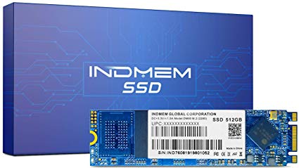 INDMEM DM80 M.2 SSD 512GB 2280 NGFF SATA III 3D NAND MLC Internal Flash Solid State Drive