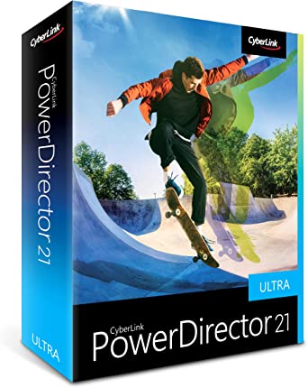 CyberLink PowerDirector 21 Ultra - Easy Video Editing | Easy-to-Use Video Editing Software With Thousands of Visual Effects | Slideshow Maker | Screen Recorder [Retail Box with Download Card]