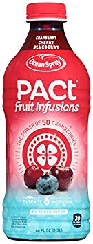 Ocean Spray Pact Fruit Infusions Cranberry Cherry Blueberry Juice, 46 oz