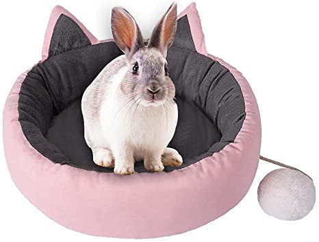 Rabbit Sleeping Bed Cat Bedding Warm Mat Winter Cushion Soft House for Rabbits Chinchillas Guinea Pigs Ferrets Hedgehogs Rats and Kittens