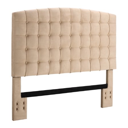 Dorel Living Tufted Headboard, Full/Queen, Beige