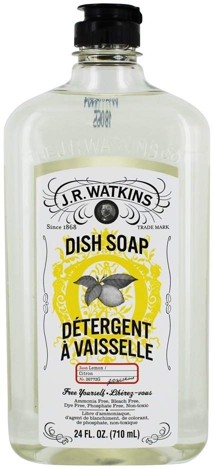 J R Watkins, Dish Soap Lemon, 24 Fl Oz