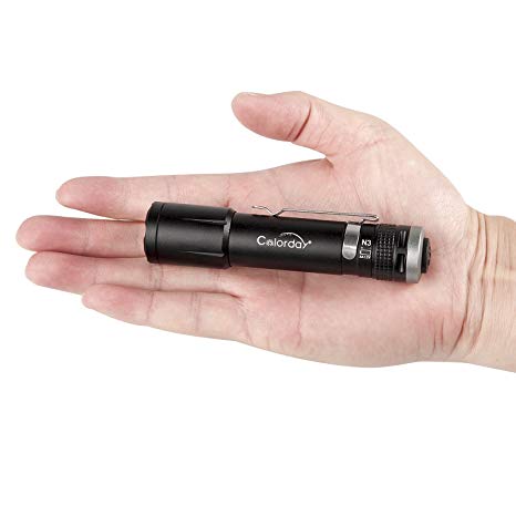 Colorday Ultra Bright LED Mini Tactical Flashlight, 200LM, Pocket Flashlight With a Energizer AA Battery. Waterproof, High lumens, For Hiking Comping kid