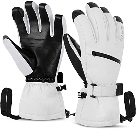 Unigear Ski Gloves Waterproof Touchscreen Snowboard Gloves, Warm Winter Snow Gloves for Cold Weather, Fits Both Men & Women