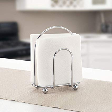 Home Basics Wire Collection Napkin Holder, Silver Chrome