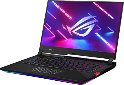 ASUS ROG Strix Scar 15 (2021) Gaming Laptop, 15.6” 300Hz IPS FHD, NVIDIA GeForce RTX 3080, AMD Ryzen 9 5900HX, 32GB DDR4, 1TB SSD, Opti-Mechanical Per-Key RGB Keyboard, Windows 10 Home, G533QS-DS98