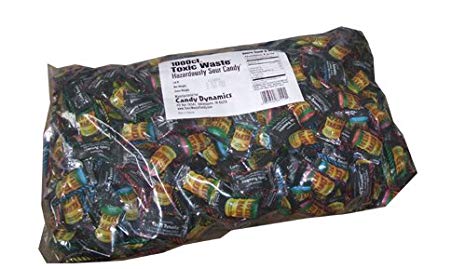 Toxic Waste Hazardously Sour Candy 1000 Count Bulk Mega Bag