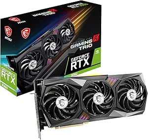 MSI GeForce RTX 3060 Gaming X Trio 12G NVIDIA 12 Go GDDR6 Carte Graphique Gris