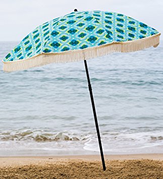 Beach Brella Mermaid Designed Beach Umbrella with Custom Carrying Bag