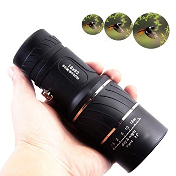 Day and Night Vision 16x52 HD Optical Monocular Hunting Camping Hiking Telescope