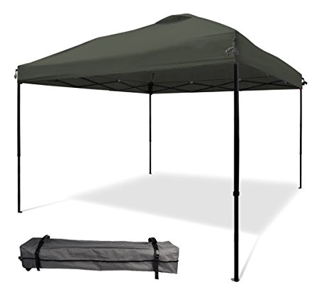 10'x10' Straight Wall Instant Canopy with Wheeled Carry Bag