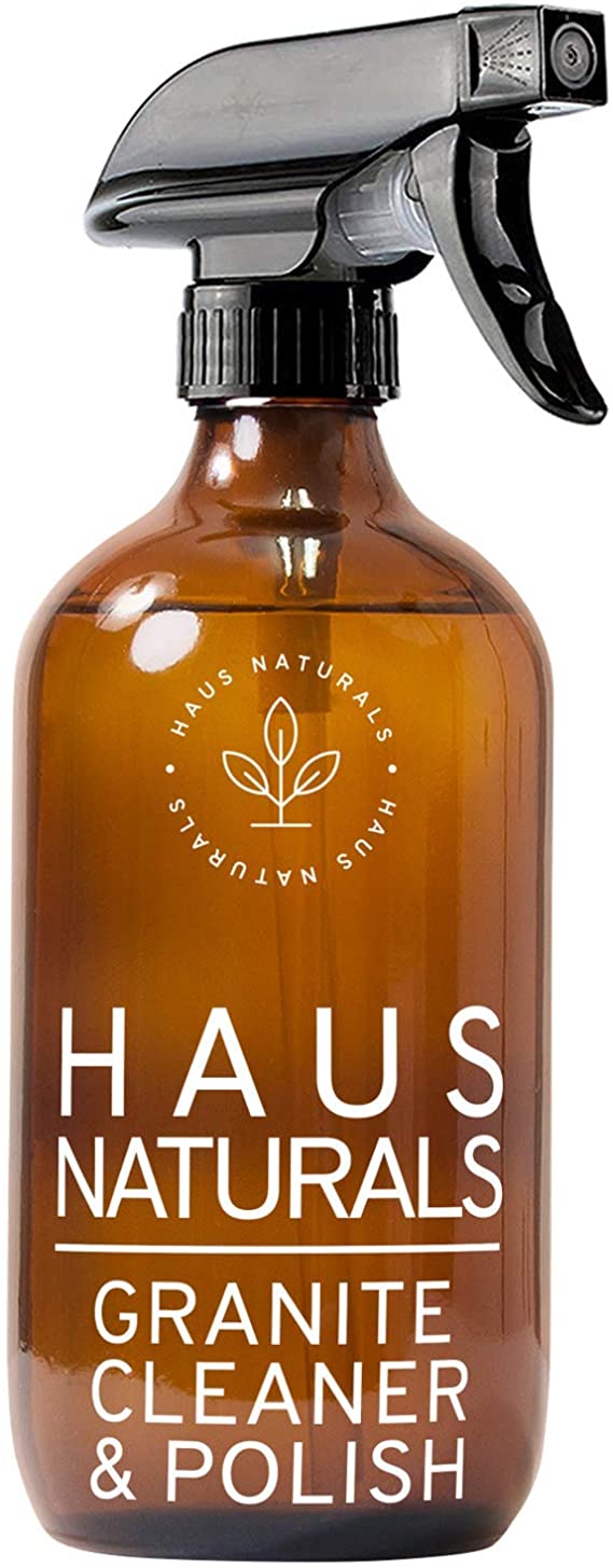 HAUS Naturals Granite Cleaner and Polish - Clean and Protect All Your Stone Surfaces. Eco-Friendly, Kids-Friendly, Animal-Friendly.