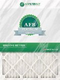 AFB Platinum MERV 13 16x20x4 Pleated AC Furnace Air Filter Pack of 4 Filters 100 produced in the USA