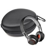 Case Star  Black Color Protective Carrying Hard Case Bag for Jabra REVO Wireless Bluetooth Stereo Headphones
