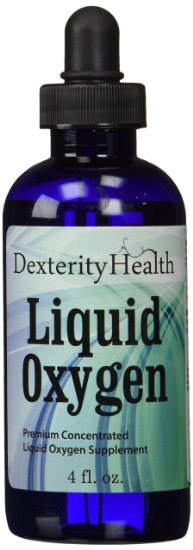 Liquid Oxygen Drops, Stabilized Oxygen Drops, Premium Concentrated Liquid Oxygen Supplement, 4 Ounces