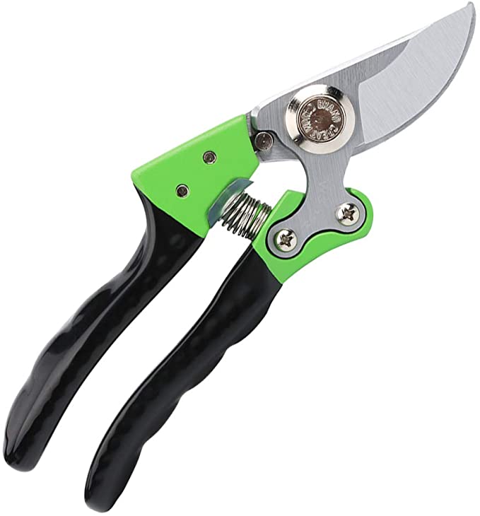 Tesinll Professional Pruning Shears Garden Scissors Hand Pruners 153 Green
