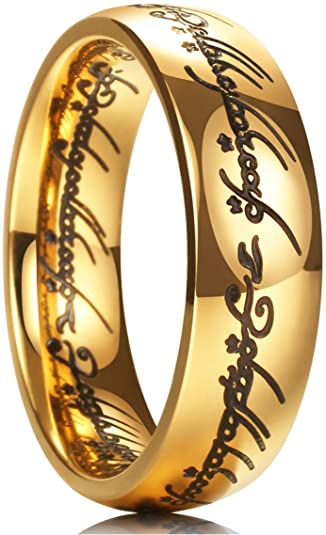 King Will Magic 7mm Titanium Ring Gold Plated Rings Comfort Fit Wedding Band for Men Women