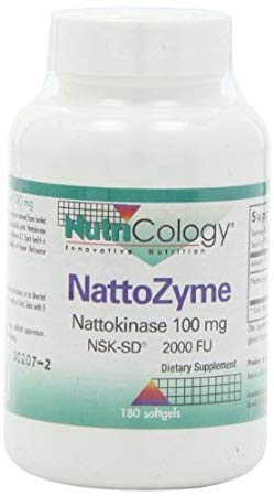 Nutricology/ Allergy Research Group Nattozyme ( Nattokinase), 180 Softgels, 100 Mg by Nutricology