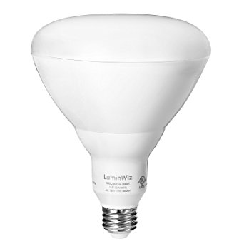 BR40 LED Bulbs, LuminWiz 17W 3000K 1500lm Soft White Dimmable Flood Light Bulb,100W Equivalent,Medium Base (E26),Dimmable,UL Listed,ENERGY STAR