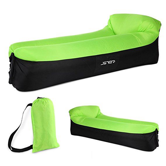 SVER Inflatable Lounger Air Sofa with Headrest for Travelling, Camping, Park, Pool and Beach Parties