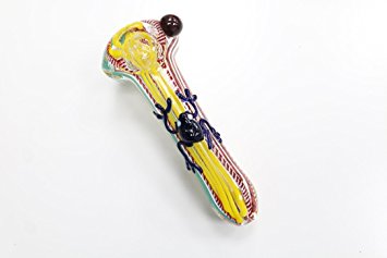 Handmade Inside Colour Changing Non Breakable Glass Pipes for Smoking (11 CM)