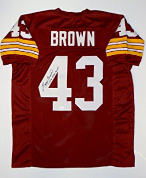 Larry Brown Autographed Maroon Pro Style Jersey W/ NFL MVP- JSA W Authenticated