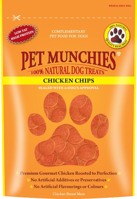 Pet Munchies Chicken Chips 100 g (Pack of 8)