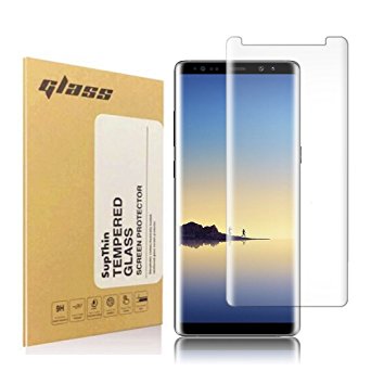 Galaxy Note 8 Glass Screen Protector, SupThin [9H Hardness] [Anti-scratches] [Crystal Clear] [Anti-Fingerprint] [Bubble Free] Screen Protector Film for Samsung Galaxy Note 8