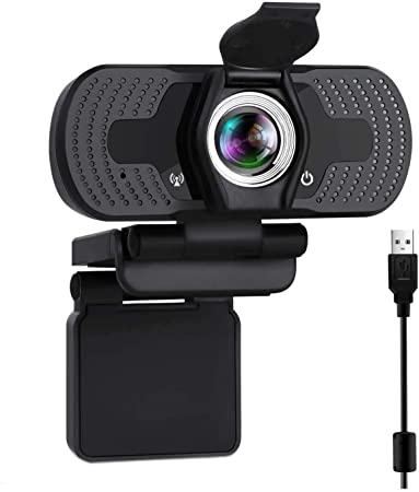 1080p Streaming Webcam with Stereo Microphone FHD USB Web Camera for Online Class Zoom Meeting Skype Facetime Teams PC Mac Laptop Desktop with Rotatable Clip
