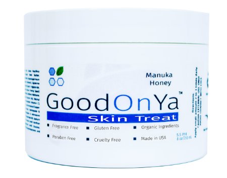 Manuka Honey Face Moisturizer Anti Wrinkle Cream by GoodOnYa Skin Care Products with Coconut Oil Vitamin C Vitamin E Aloe Vera 8oz
