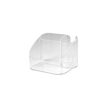 Spectrum Diversified Contour Countertop Hair Care Caddy, Clear