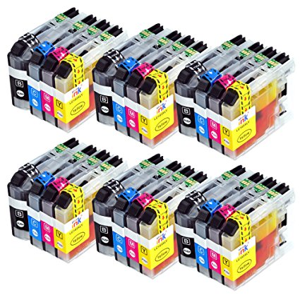 Starink 24 Pack Ink Cartridges Compatible Brother LC103 LC103XL High Yield Replacement for MFC- J870DW J450DW J6920DW J4410DW J470DW J650DW J152W J4710DW J4510DW J6720DW Inkjet Printer(6BK/6C/6M/6Y)