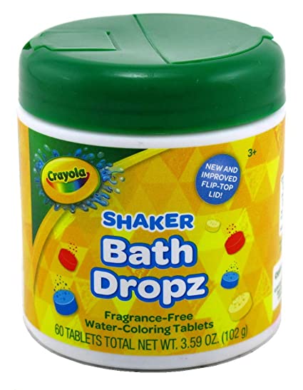 Crayola Color Bath Dropz 60 Tablets 3.59 Ounce Jar (3 Pack)