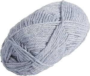 Knit Picks Wool of The Andes Worsted Weight 100% Wool Yarn Blue Gray (1 Ball - Lake Ice Heather)