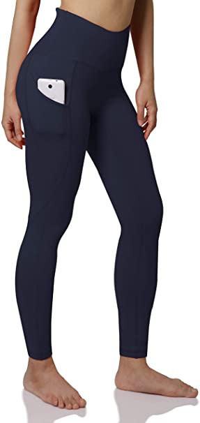 ODODOS Out Pocket High Waist Yoga Pants,Tummy Control,Pocket Workout Yoga Pant