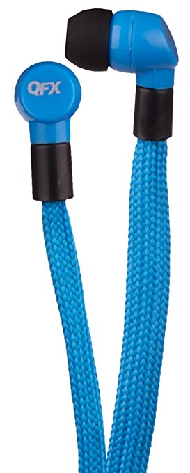 QFX H-107BLUE Shoelace Earphones - Blue