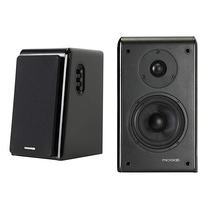 Microlab Solo 11 High Performance Active Powered Bluetooth Bookshelf Speakers - 120W RMS