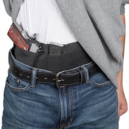 Hidden Agenda Belly Band Holster by Relentless Tactical - Concealed Carry Holster fits All Handguns - Made in USA