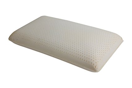 Pile of Pillows 100% Talalay Natural Side Sleeper High Loft Firm Feel Latex Pillow, White, Queen