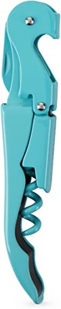 TRUE Truetap Double-Hinged Corkscrew Wine Bottle Opener, One Size, Blue