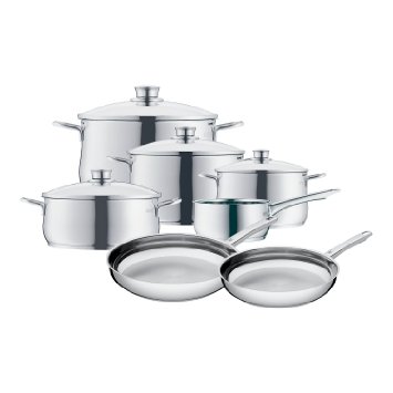 WMF 07 3057 6040 11-Piece Diadem Cookware Set Silver